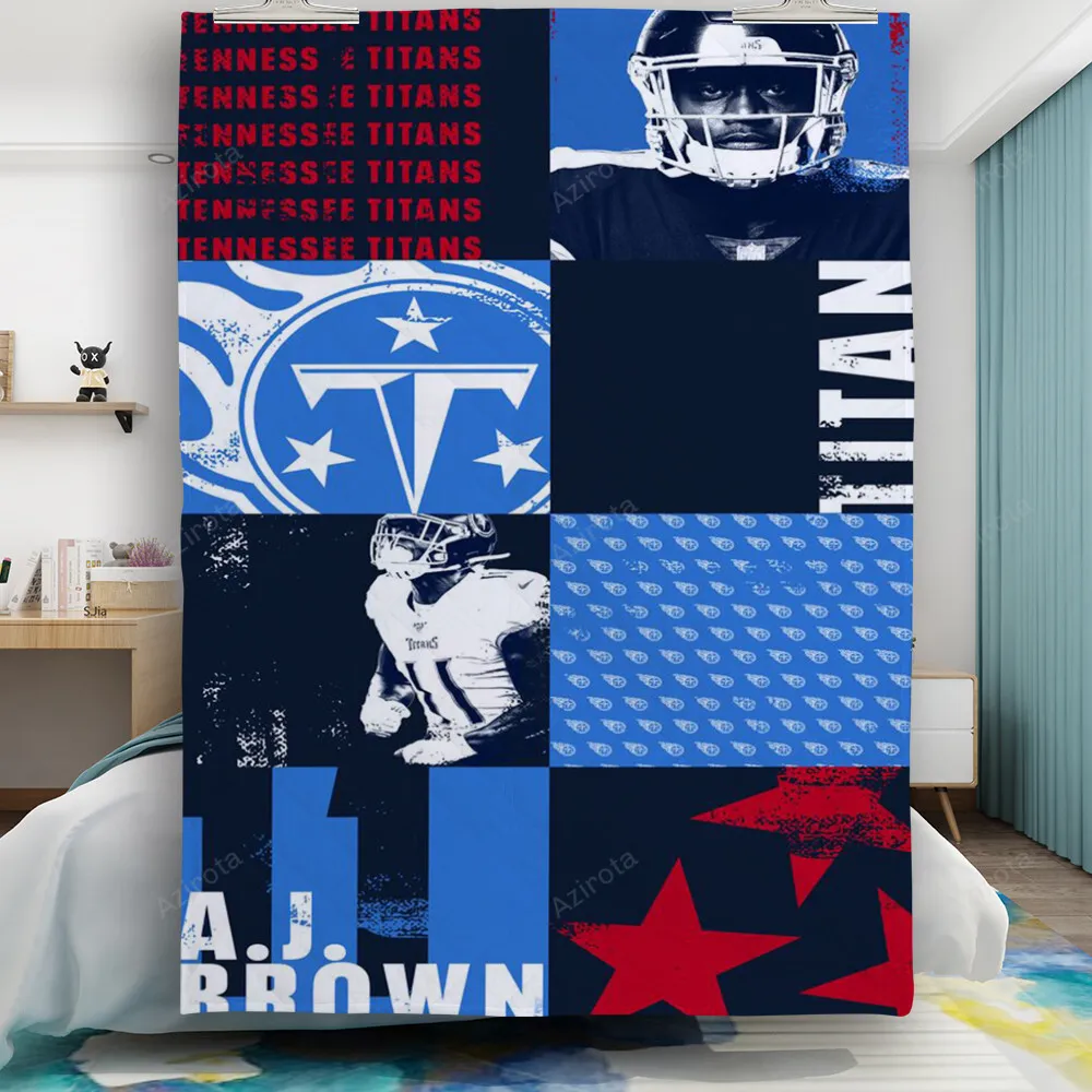 Tennessee Titans A J Brown1 Gift For Fan 3D Full Printing Quilt