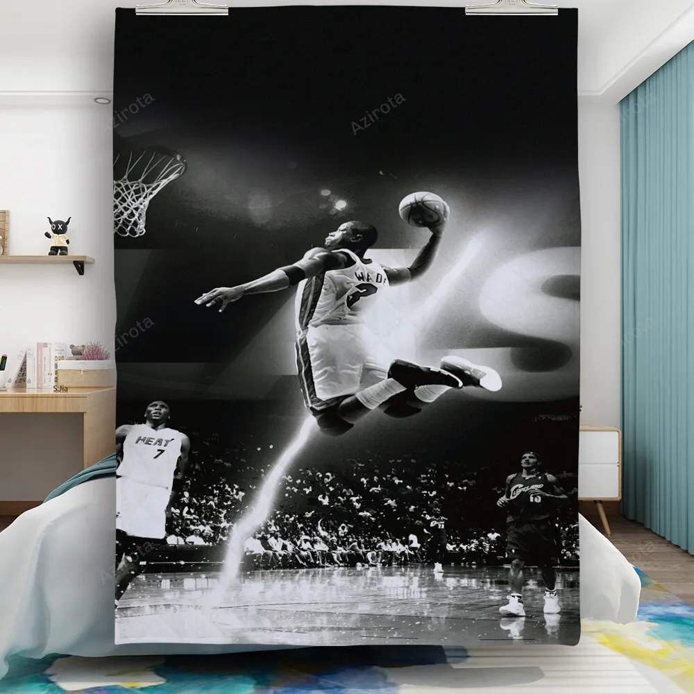 Miami Heat Dwyane Wade7 Gift For Fan 3D Full Printing Quilt
