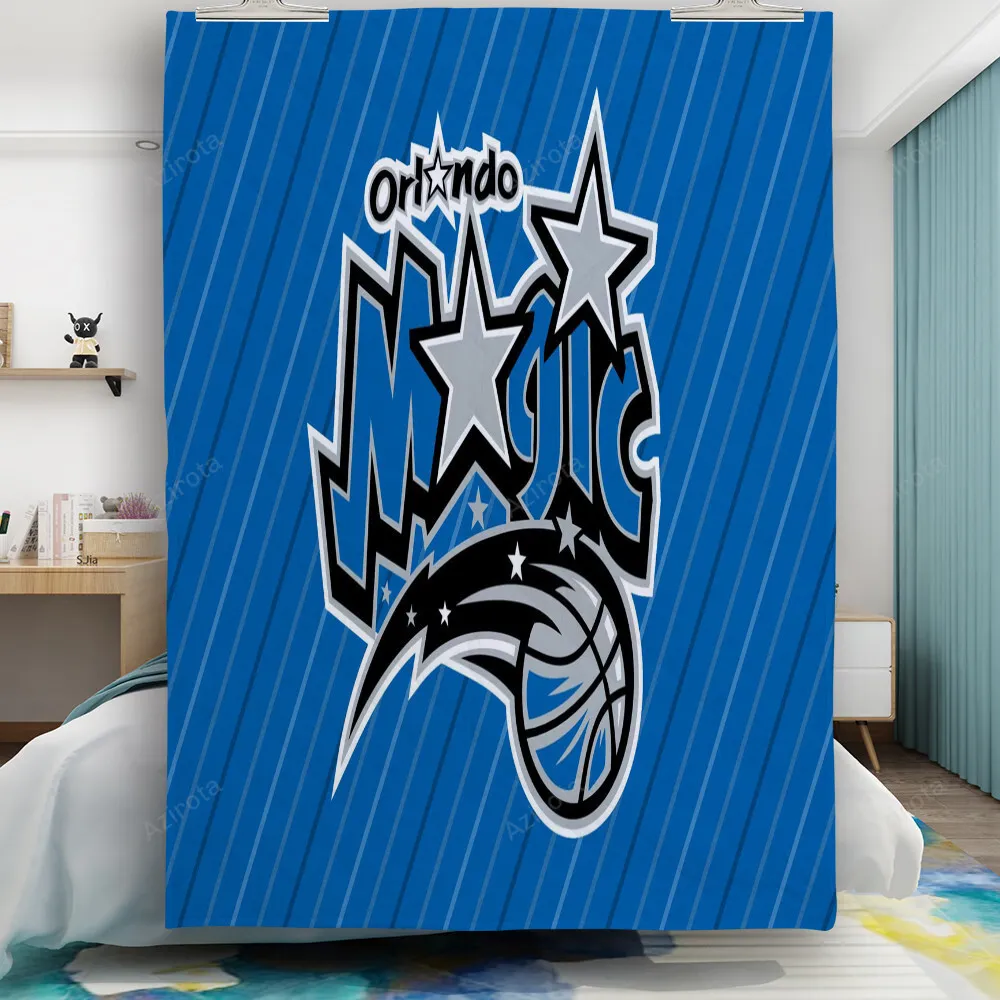 Orlando Magic Blue Wood Gift For Fan 3D Full Printing Quilt