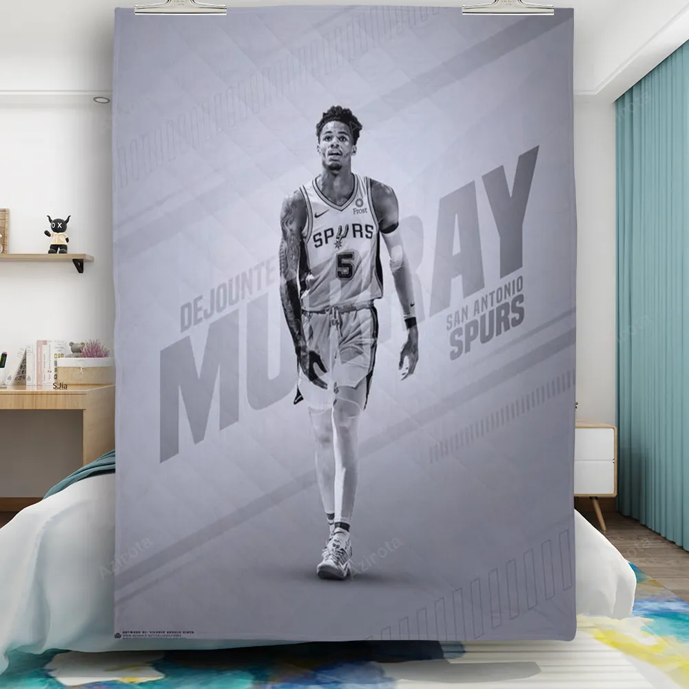 San Antonio Spurs Dejounte Murray1 Gift For Fan 3D Full Printing Quilt