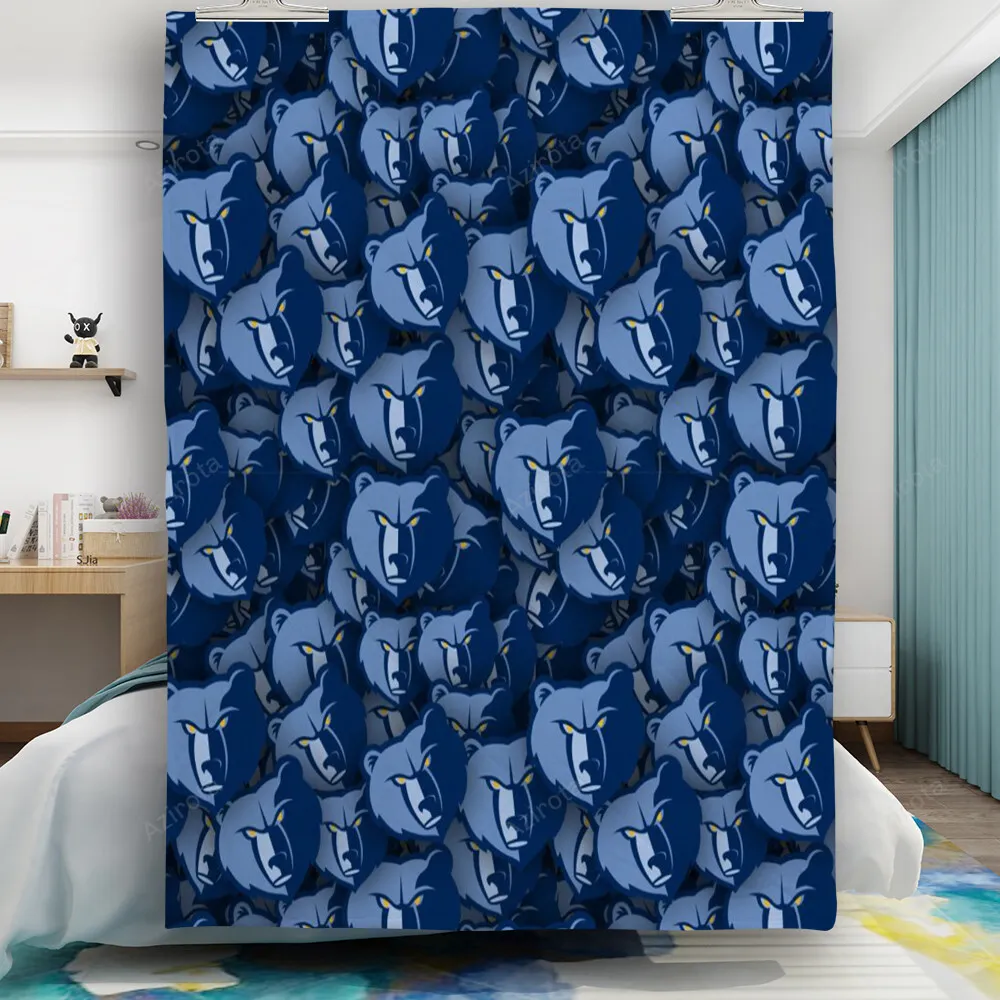 Memphis Grizzlies Emblem v5 Gift For Fan 3D Full Printing Quilt