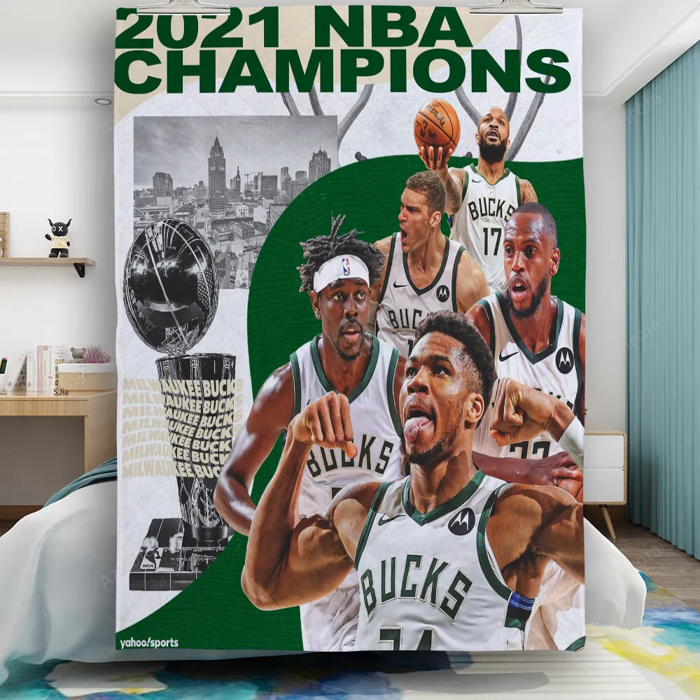 Milwaukee Bucks Players v52 Gift For Fan 3D Full Printing Quilt