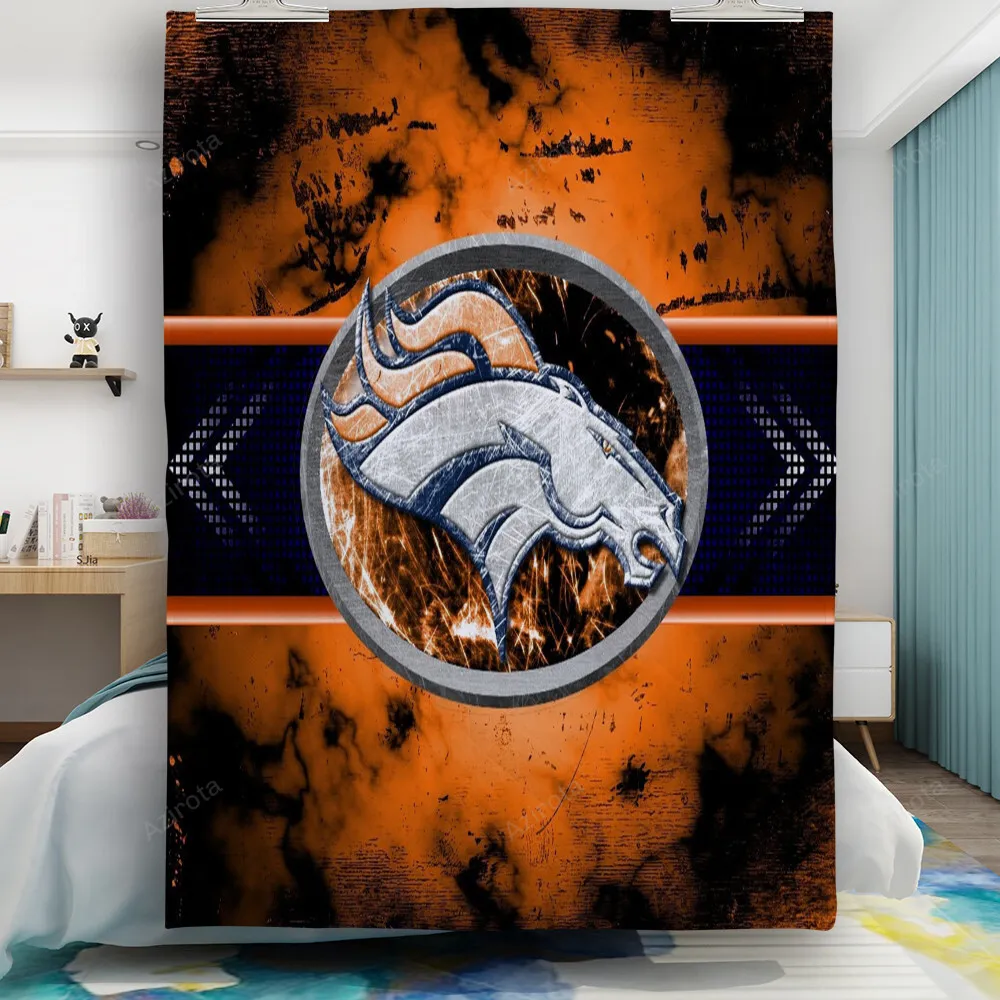 Denver Broncos Emblem v21 Gift For Fan 3D Full Printing Quilt