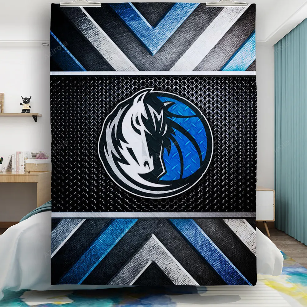 Dallas Mavericks Logo Art 23 Gift For Fan 3D Full Printing Quilt