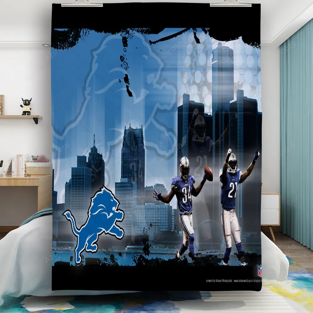 Detroit Lions Team v6 Gift For Fan 3D Full Printing Quilt