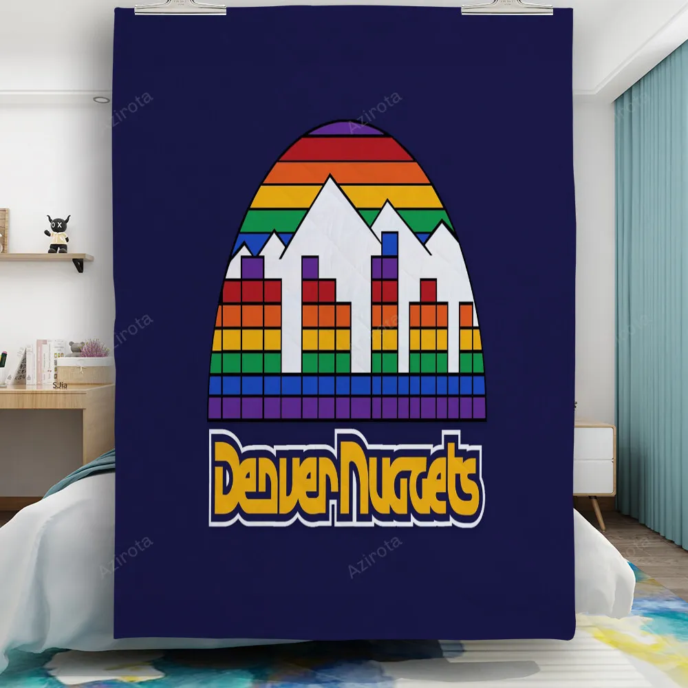 Denver Nuggets Fullcolor Purple Gift For Fan 3D Full Printing Quilt