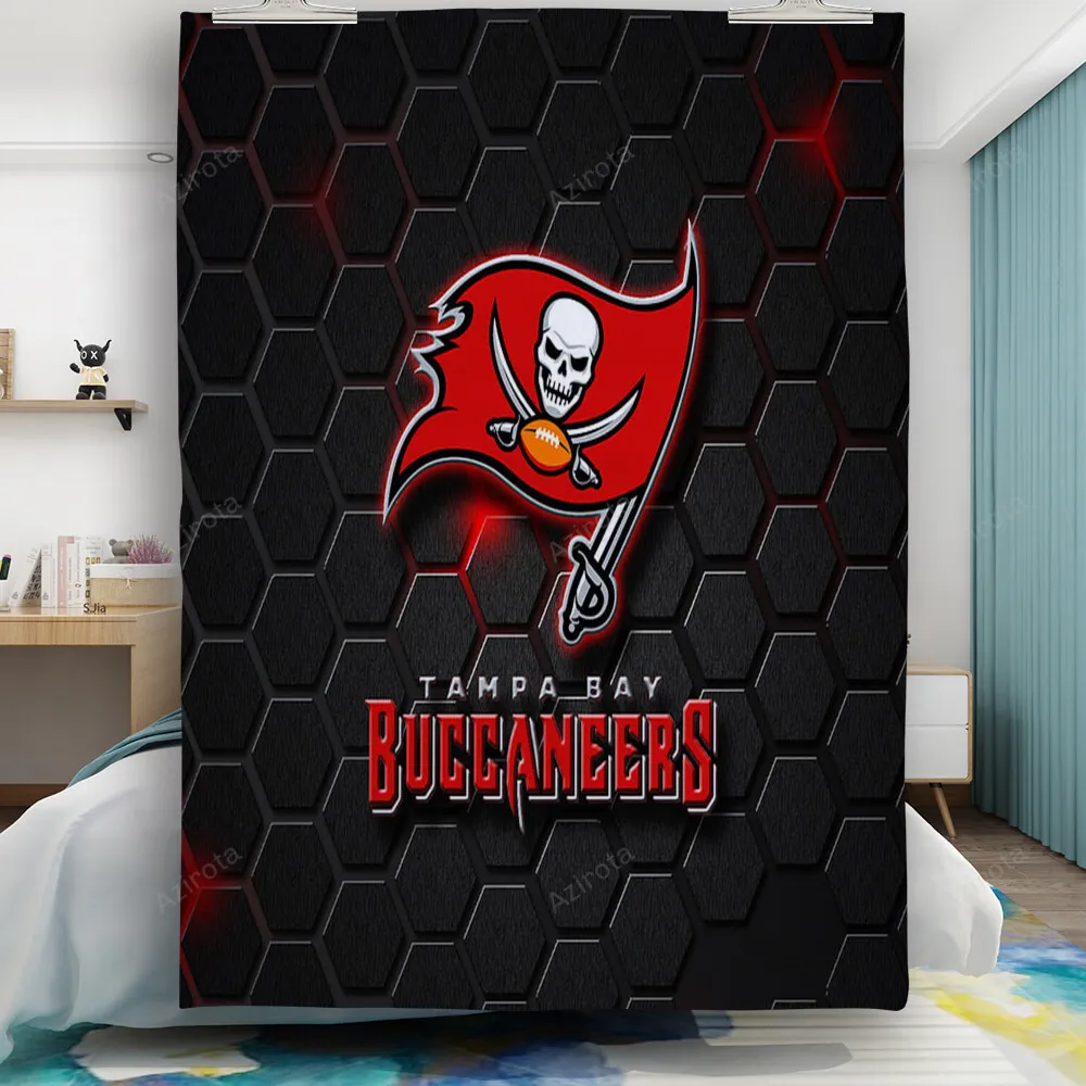 Tampa Bay Buccaneers Emblem v41 Gift For Fan 3D Full Printing Quilt
