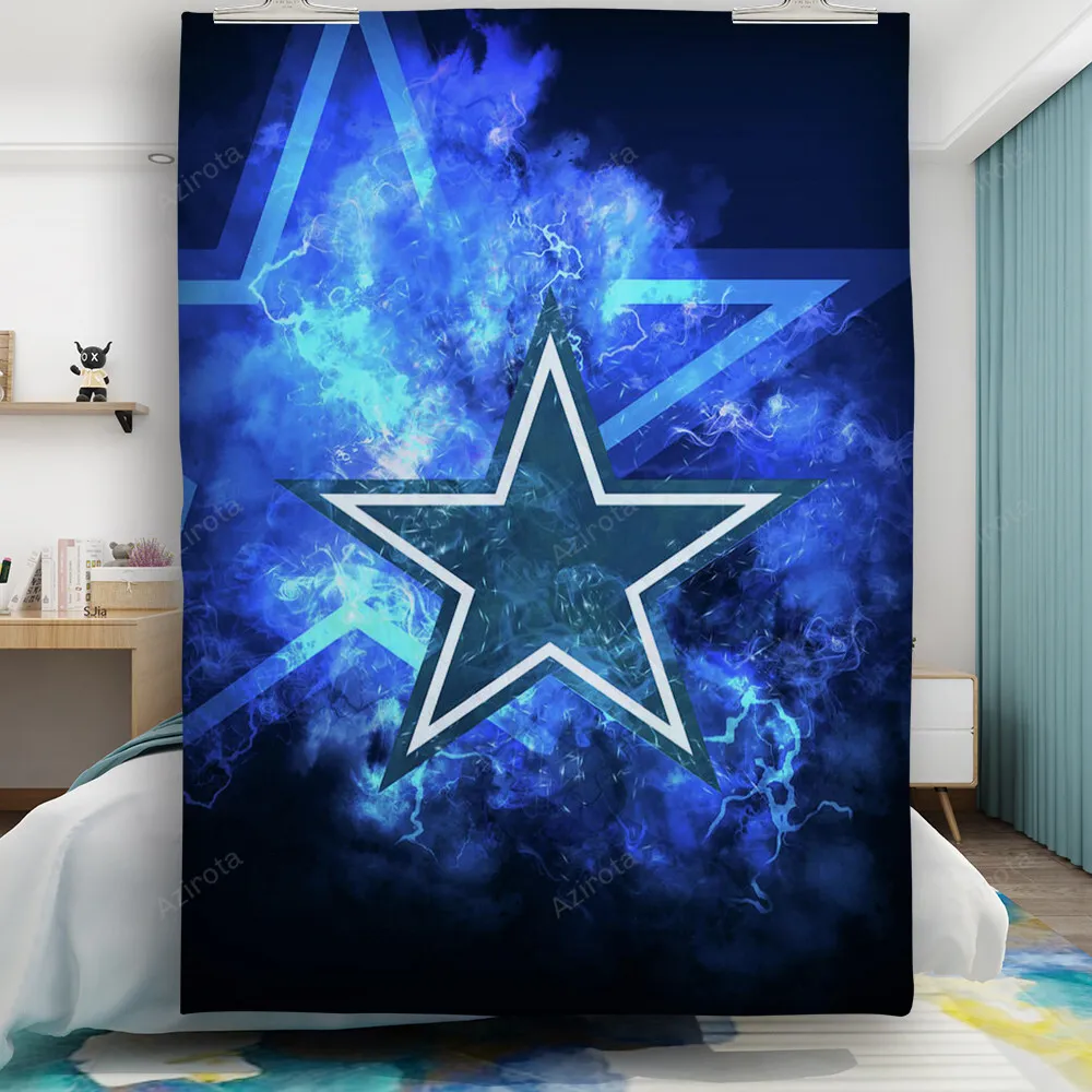 Dallas Cowboys Star Lighting Thunder Gift For Fan 3D Full Printing Quilt