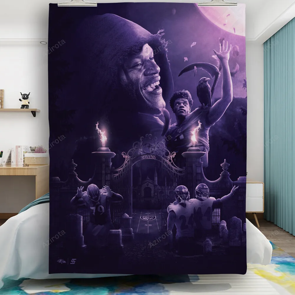 Baltimore Ravens Team26 Gift For Fan 3D Full Printing Quilt