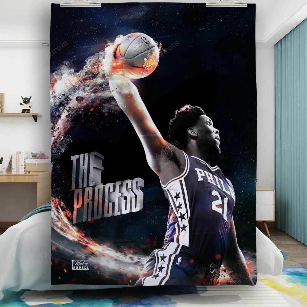 Philadelphia 76ers Joel Embiid Star Gift For Fan 3D Full Printing Quilt