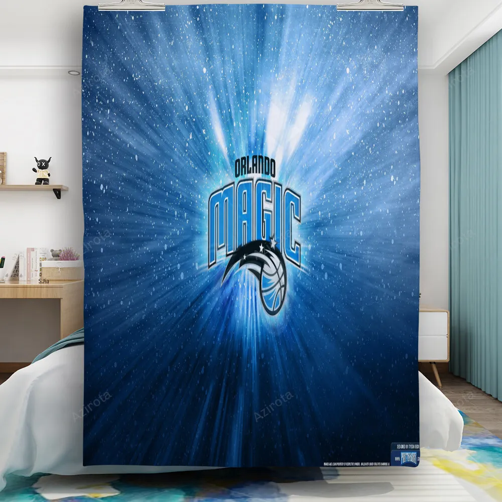 Orlando Magic Blue Galaxy Gift For Fan 3D Full Printing Quilt