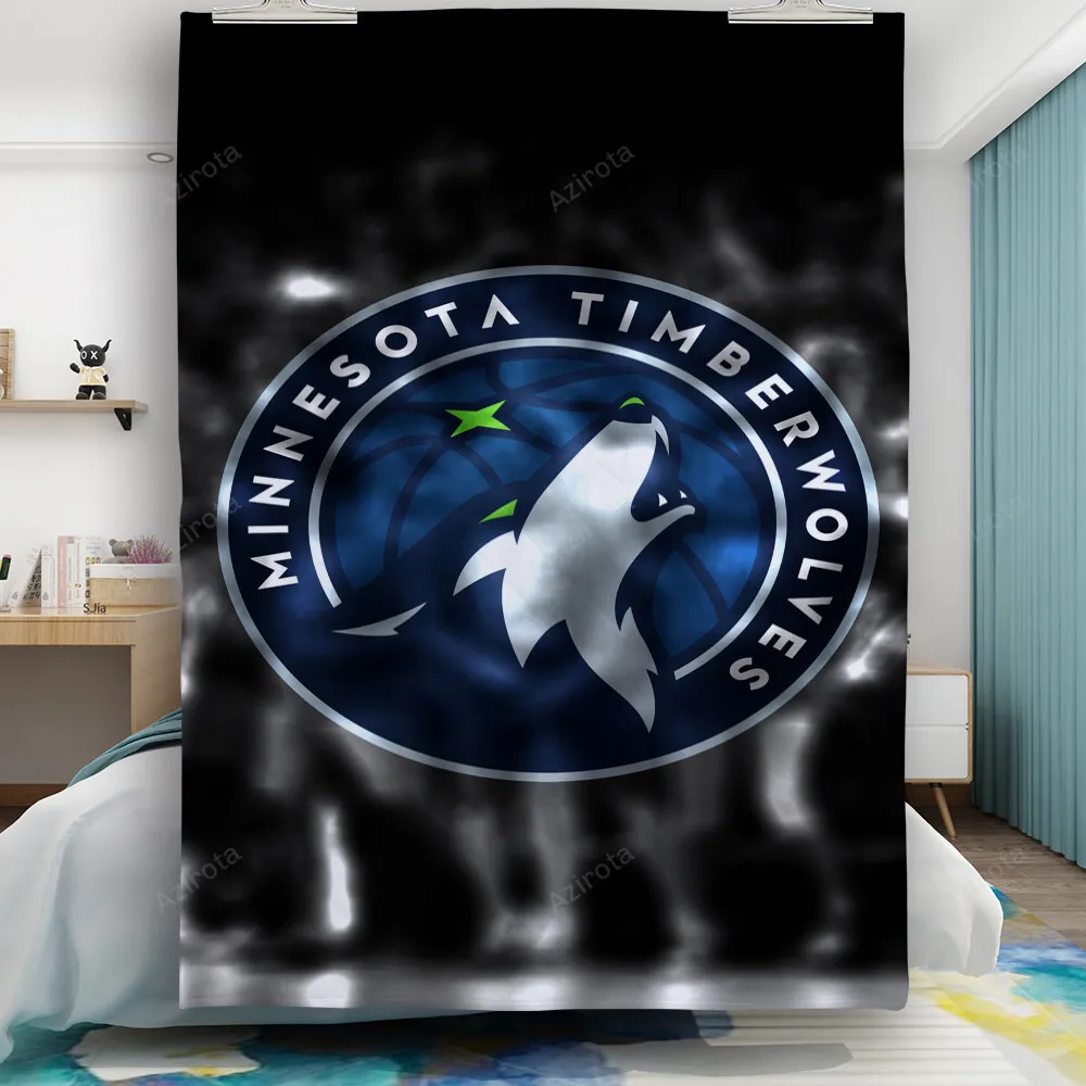 Minnesota Timberwolves Emblem v22 Gift For Fan 3D Full Printing Quilt