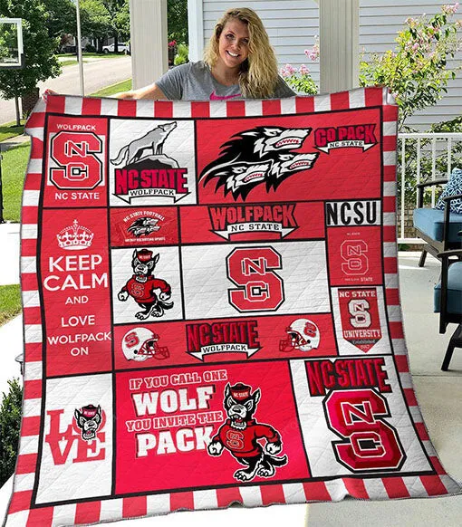 3D Full Printing Quilt Nc State Wolfpack B270513 4322