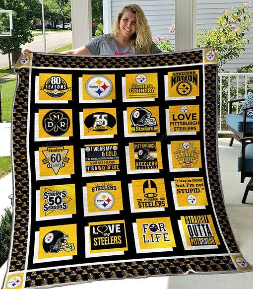 3D Full Printing Quilt Pittsburgh Steelers B300526 6393