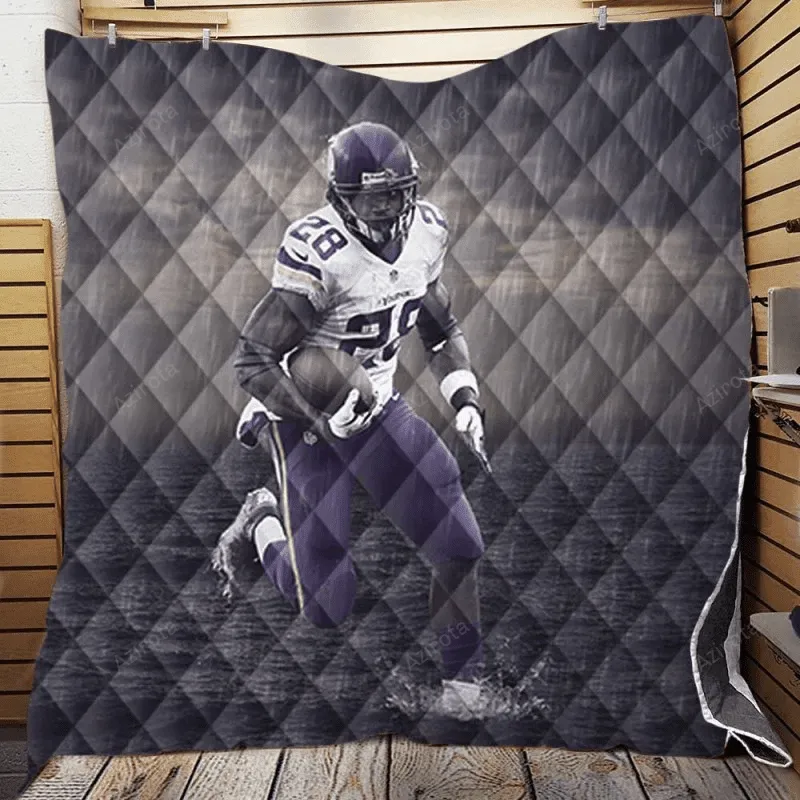 Adrian Peterson Player 3D Full Printing Quilt