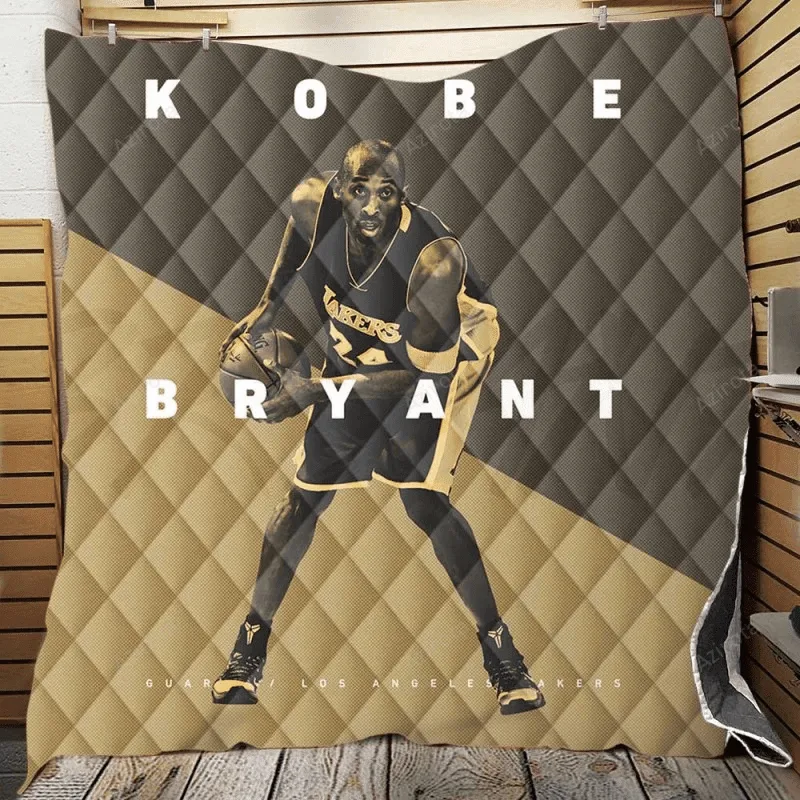 Active Basketball Player Kobe Bryant 3D Full Printing Quilt