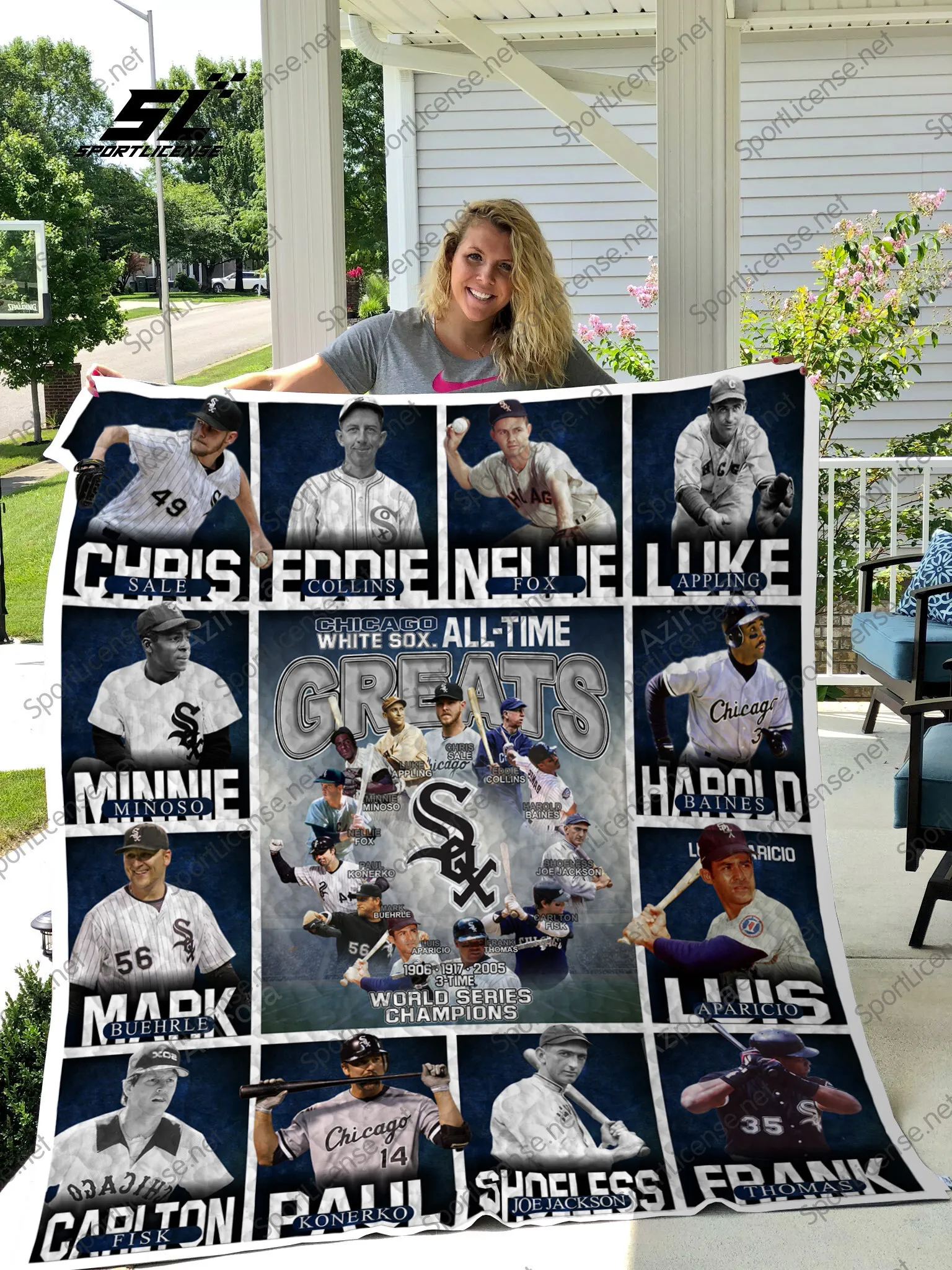 8211 Chicago White Sox 3D Full Printing Quilt 02