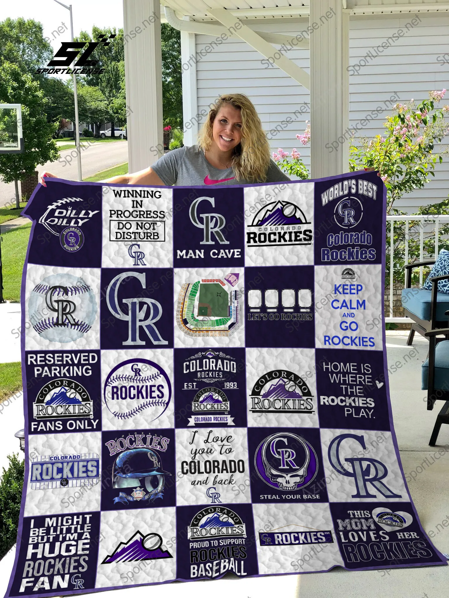 8211 Colorado Rockies 25 3D Full Printing Quilt