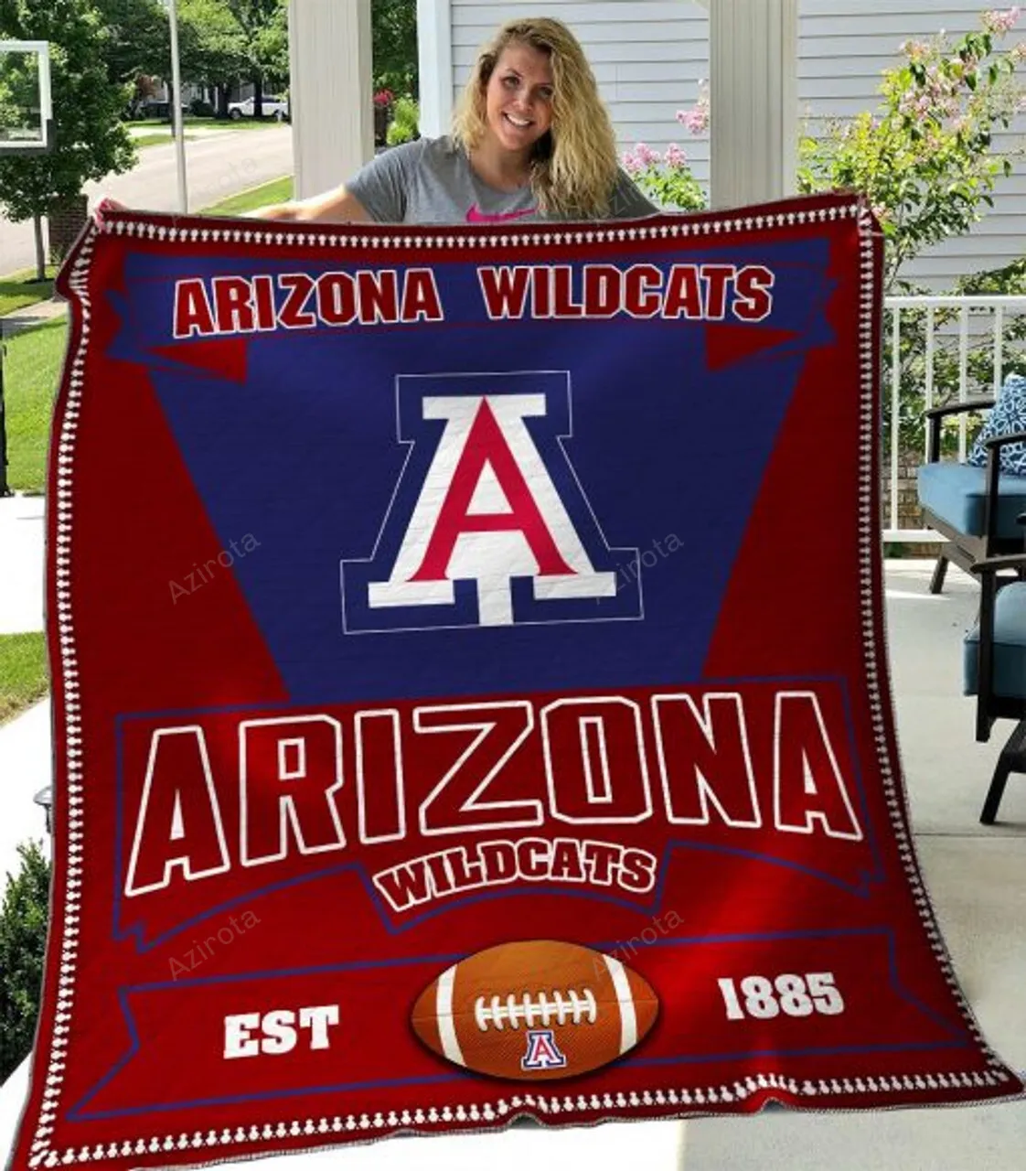Arizona WilDallas Cowboys Red Blue Est 1885 3D Full Printing Quilt