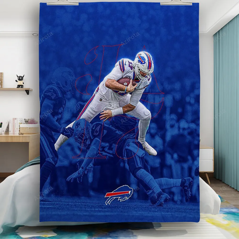 Buffalo Bills Josh Allen v18 Gift For Fan 3D Full Printing Quilt