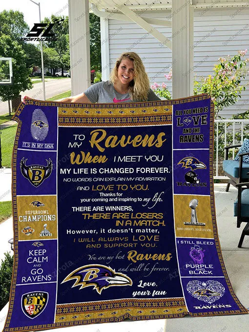 Baltimore Ravens To My Son 3D Full Printing Quilt 6119