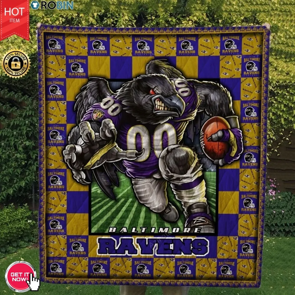 Baltimore Ravens Football 3D Full Printing Quilt