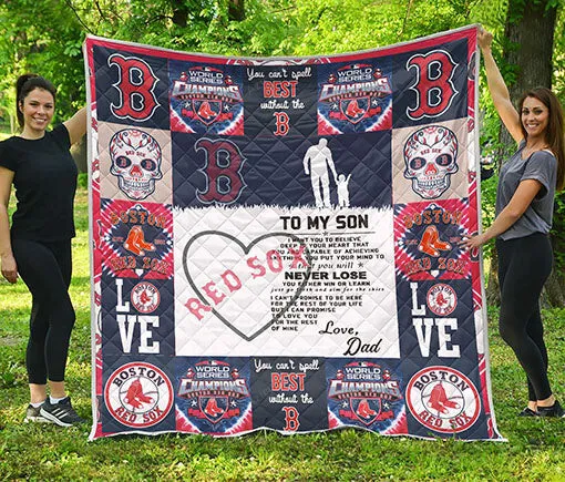 Boston Red Sox Family To My Son 3D Full Printing Quilt 9515