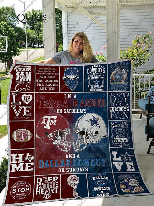 Bl Atm AmpDallas Cowboys 3D Full Printing Quilt 7018