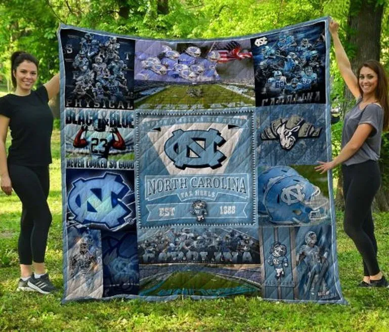 Black amp Blue Northern Colorado Bears Collection 3D Full Printing Quilt