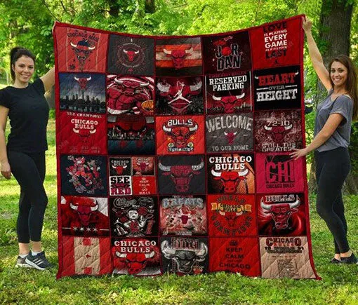 Chicago Bulls 3D Full Printing Quilt Fan Made 6706