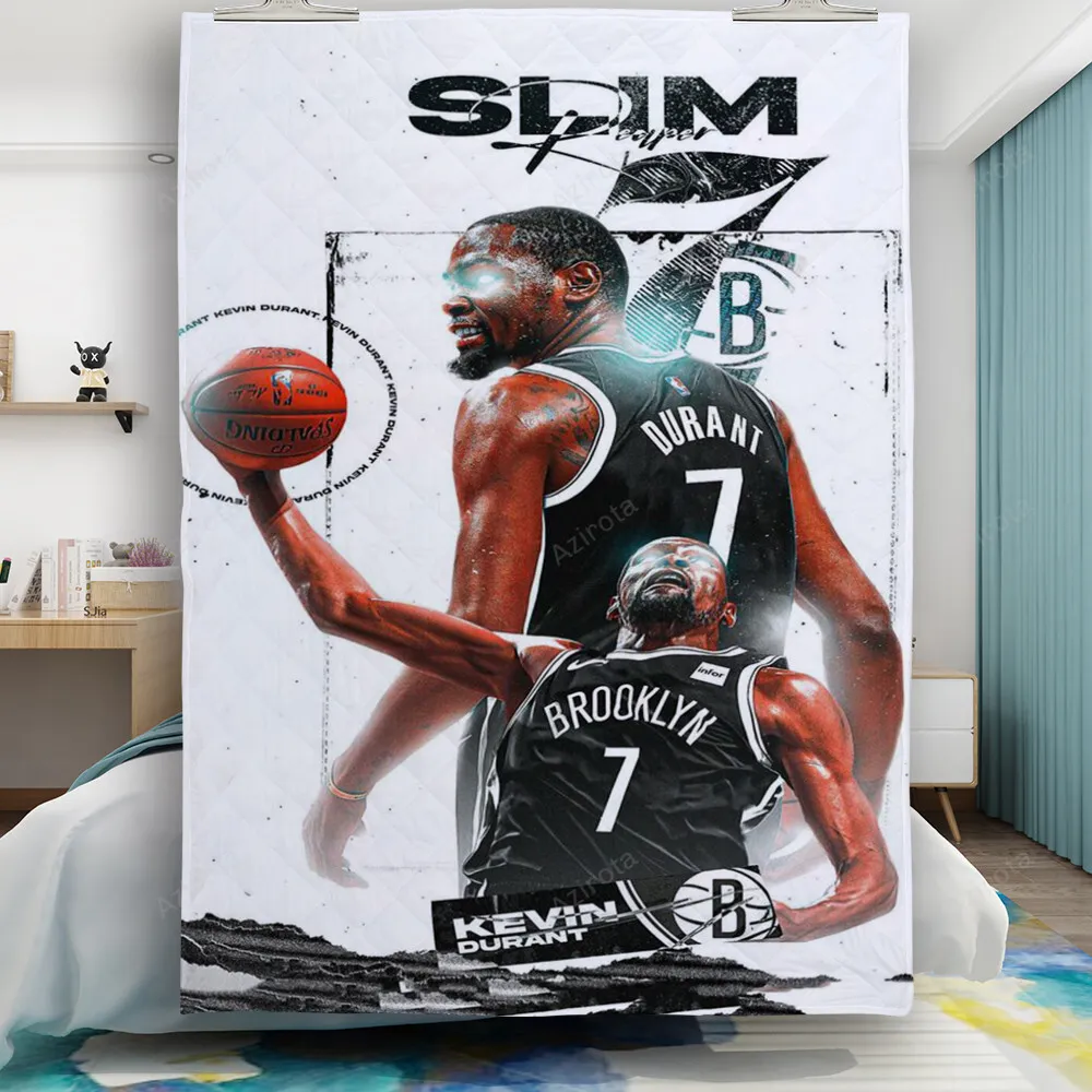 Brooklyn Nets Kevin Durant9 Gift For Fan 3D Full Printing Quilt