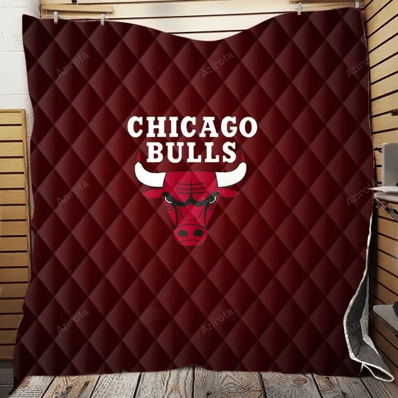 Chicago Bulls Energetic Basketball Team 3D Full Printing Quilt