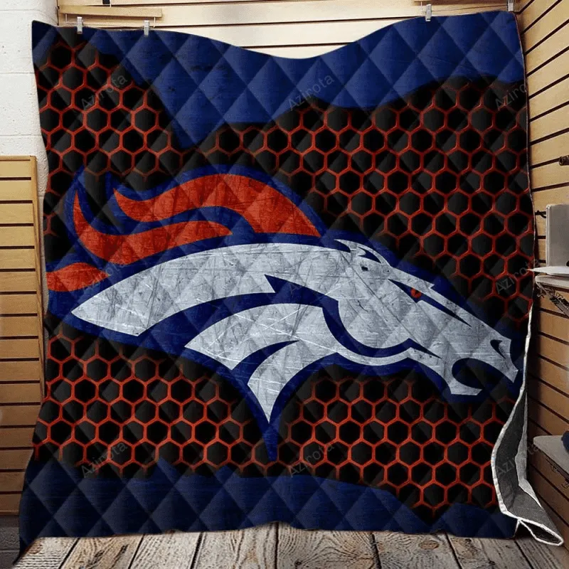 CompetitiveFootball Team Denver Broncos 3D Full Printing Quilt