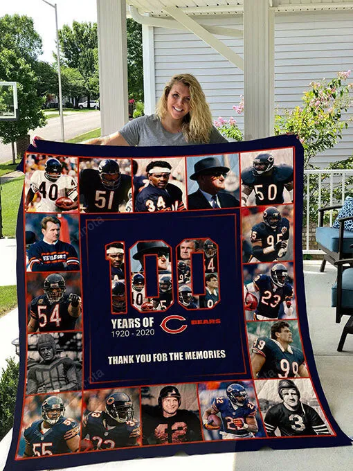 Chicago Bears Blanket All Season Plus Size 3D Full Printing Quilt 7589