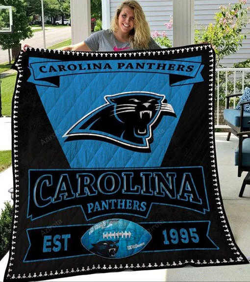 Carolina Panthers 3D Full Printing Quilt Fan Made 4748