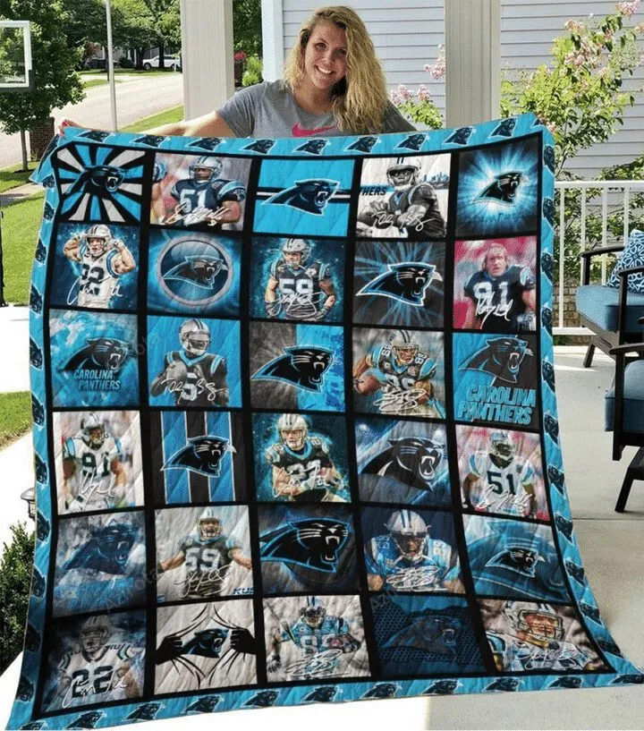 Carolina Panthers Legends Blue 3D Full Printing Quilt