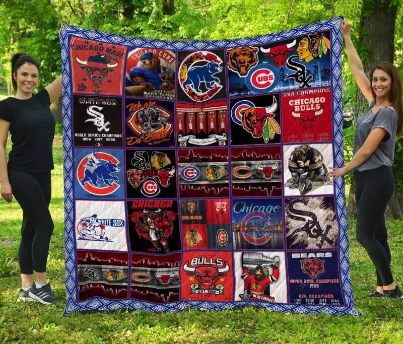 Chicago Customized 3D Full Printing Quilt