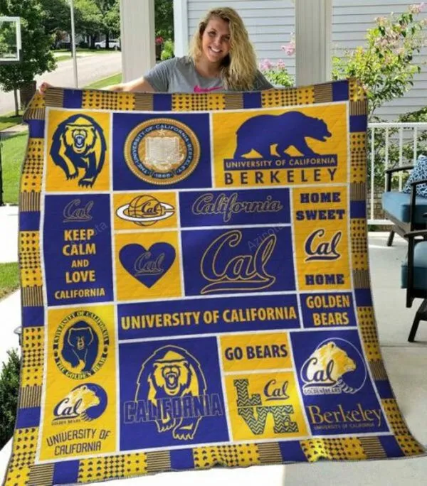 California Golden Bears Blue 3D Full Printing Quilt