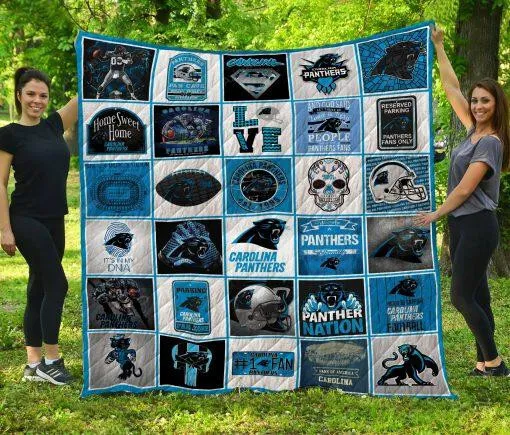 Carolina Panthers 3D Full Printing Quilt v1