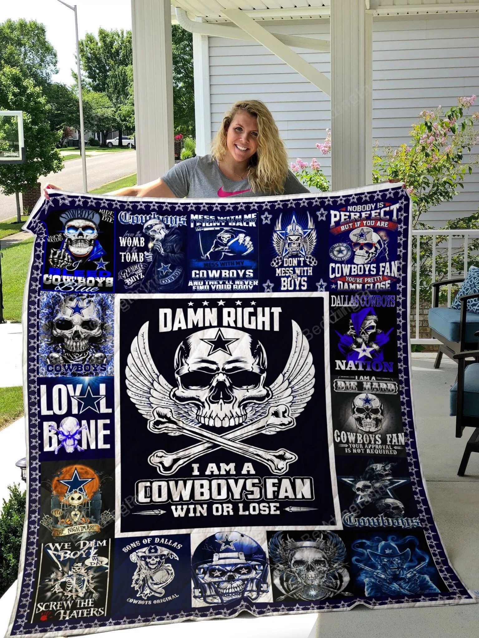 Dallas Cowboys Halloween 3D Full Printing Quilt
