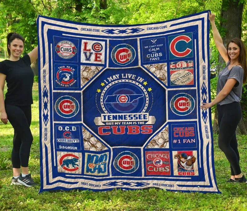 Chicago Cubstennessee Customized 3D Full Printing Quilt