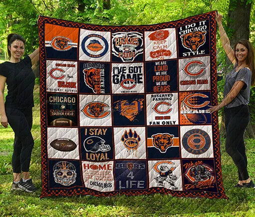 Chicago Bears 3D Full Printing Quilt LC8 7033