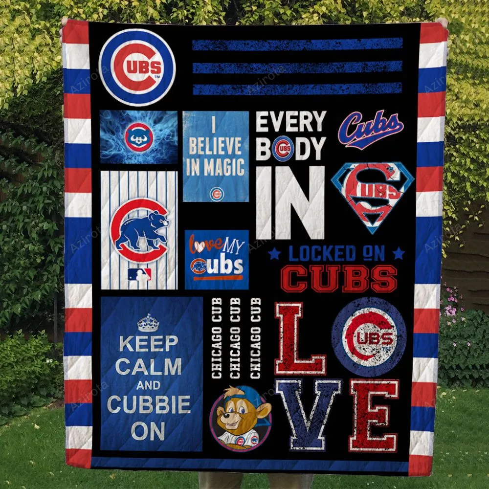 Chicago Cubs 3D Full Printing Quilt