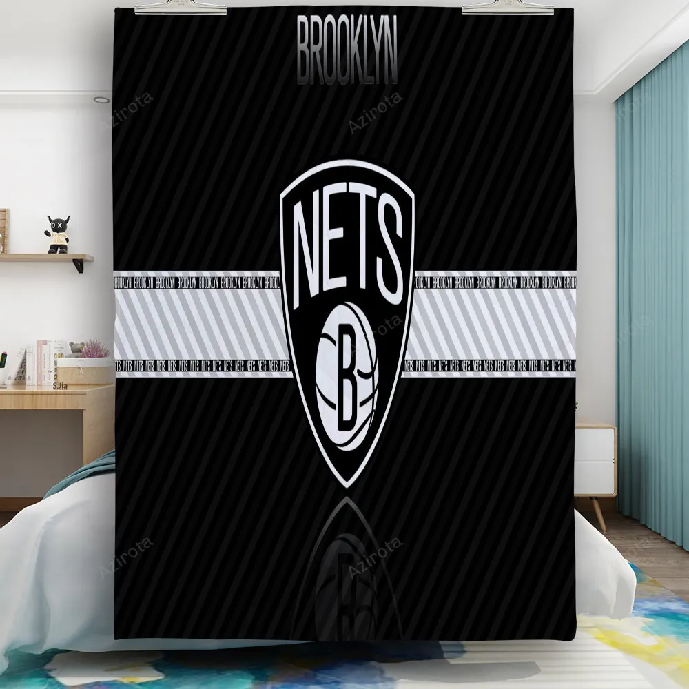 Brooklyn Nets Ball White Line Gift For Fan 3D Full Printing Quilt