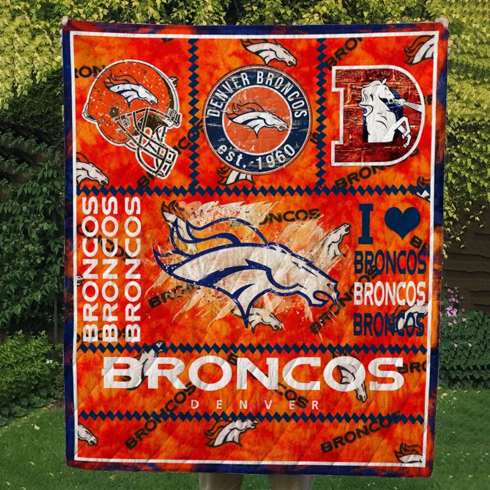 Denver Broncos 3D Full Printing Quilt