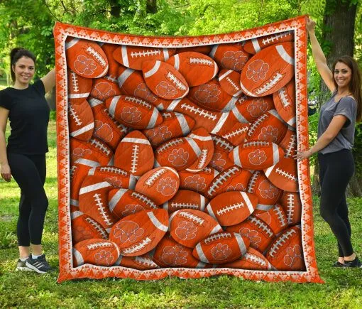 Clemson Tigers Personalized Customized 3D Full Printing Quilt v1