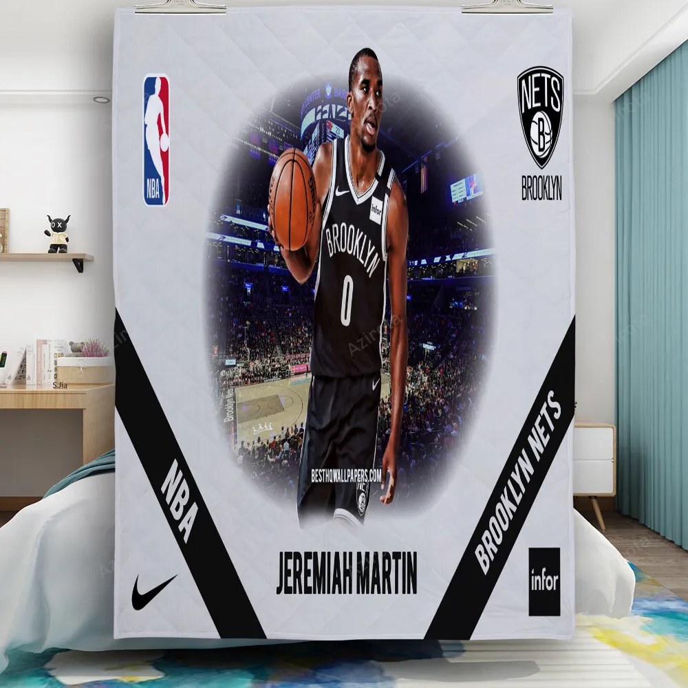 Brooklyn Nets Jeremiah Martin1 Gift For Fan 3D Full Printing Quilt