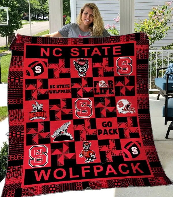 NC State Wolfpack Personalized Customized 3D Full Printing Quilt v1