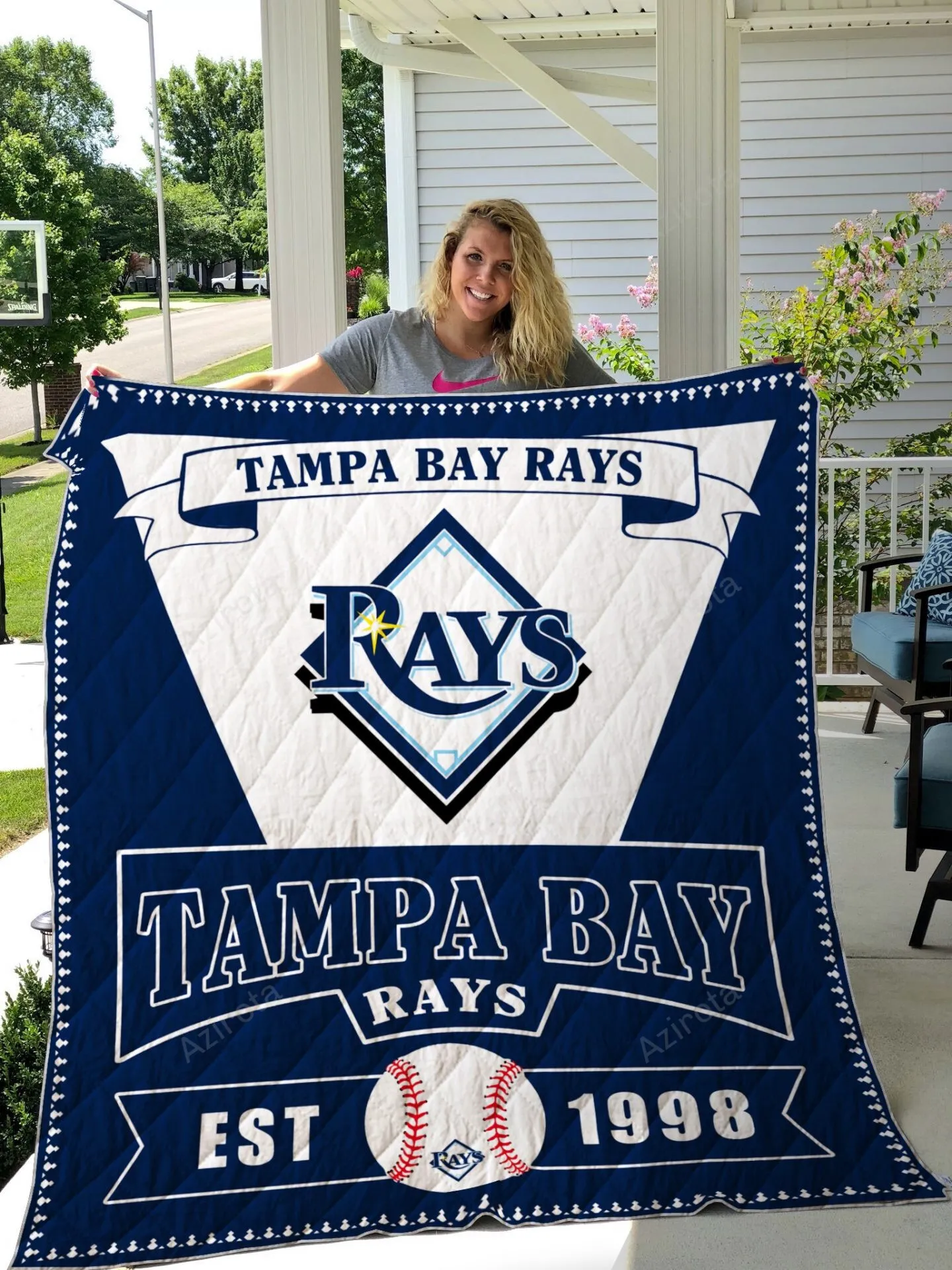 Tampa Bay Rays EST 1998 3D Full Printing Quilt