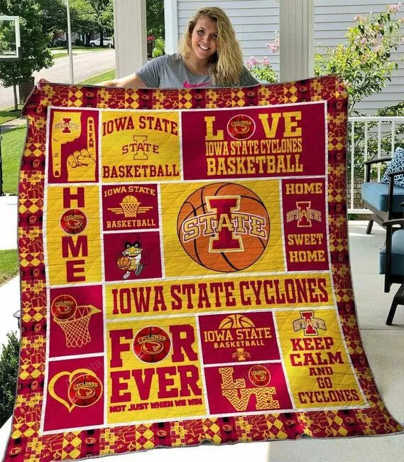 Keep Calm And Go Cyclones Iowa State Cyclones Love 3D Full Printing Quilt